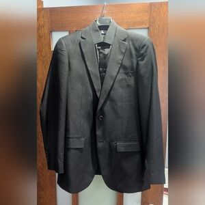 Men's Classic Black Single-Breasted Blazer